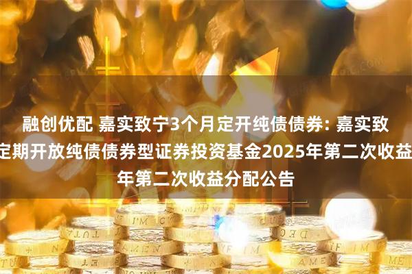 融创优配 嘉实致宁3个月定开纯债债券: 嘉实致宁3个月定期开放纯债债券型证券投资基金2025年第二次收益分配公告