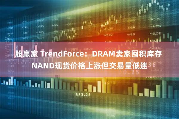 股赢家 TrendForce：DRAM卖家囤积库存 NAND现货价格上涨但交易量低迷